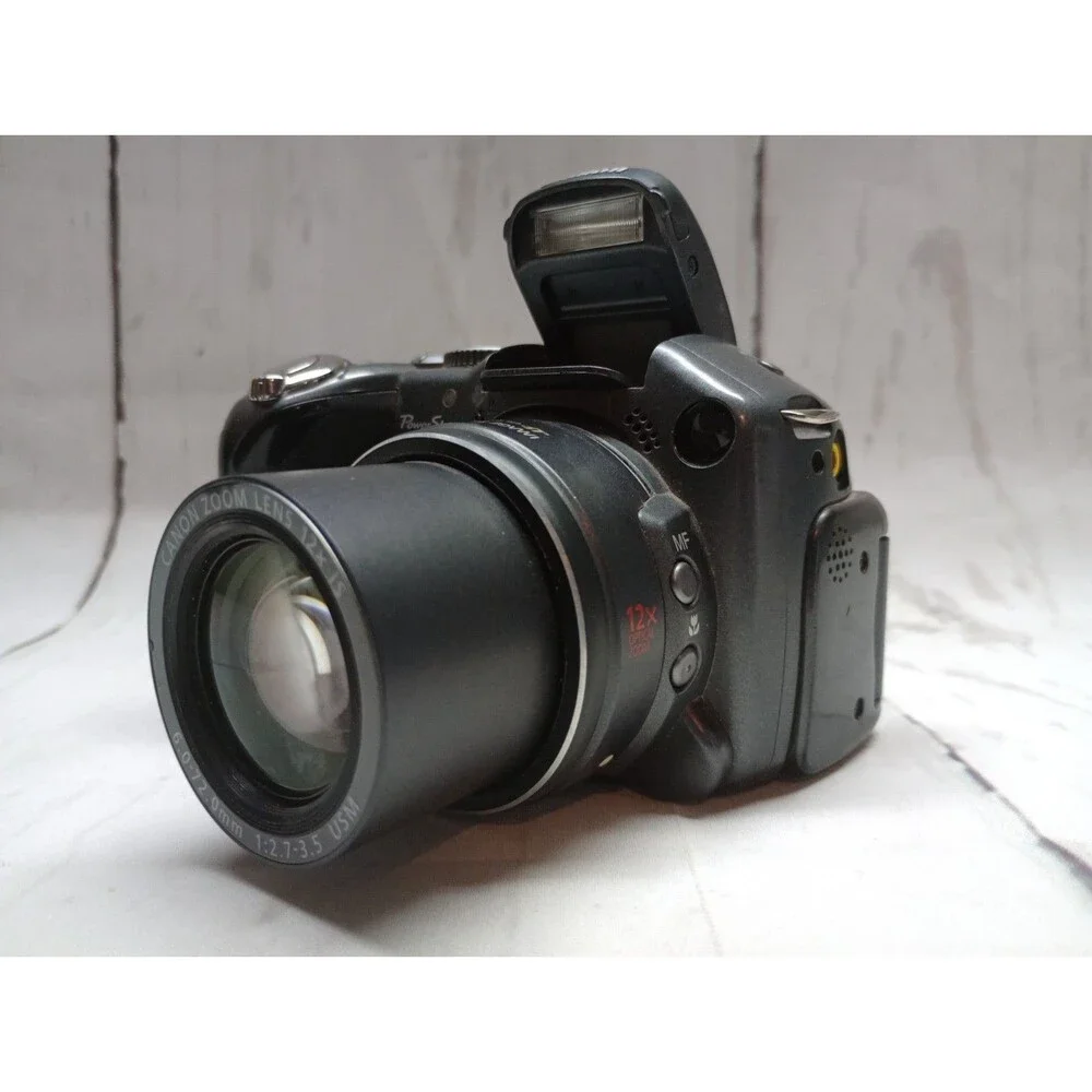 Canon PowerShot S3 IS Black 6.0MP Digital Camera As Is For Parts Only